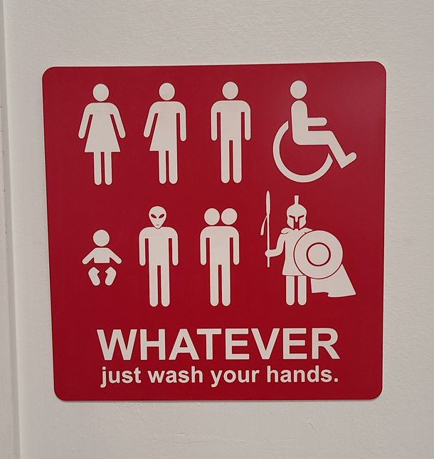 This bathroom sign