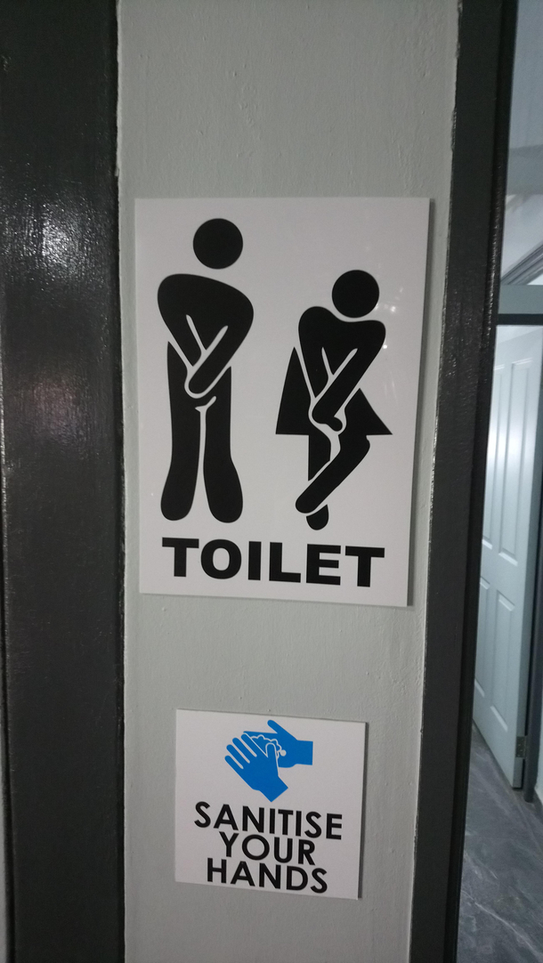 This bathroom sign