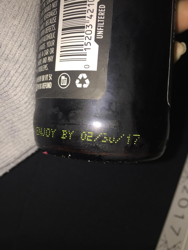 This beer expires on 