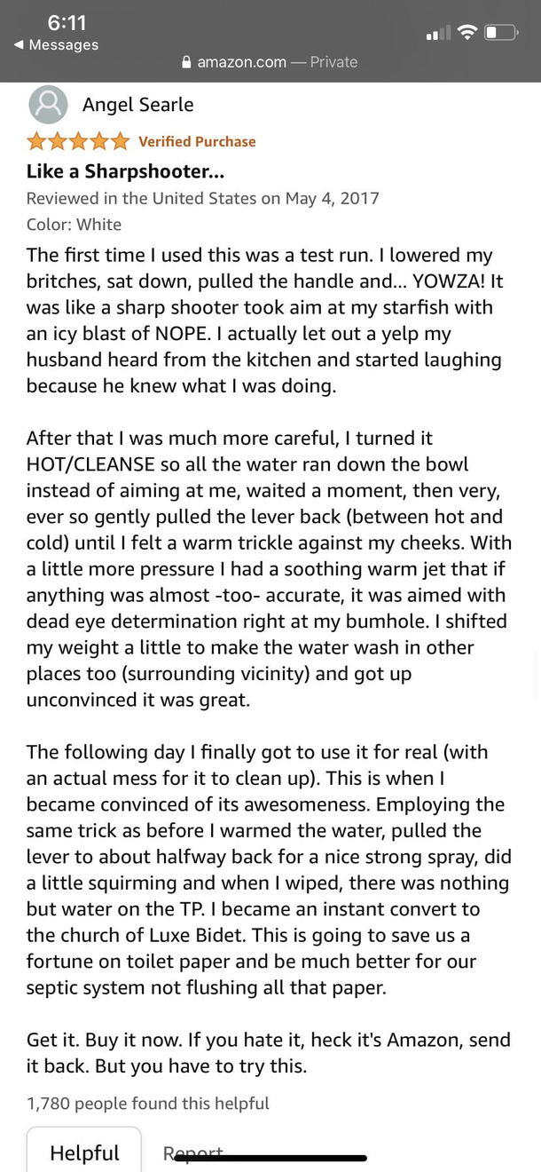 This bidet review I found