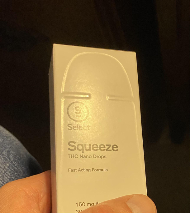 This bottle outline on the box