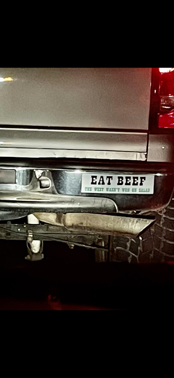 This bumper sticker