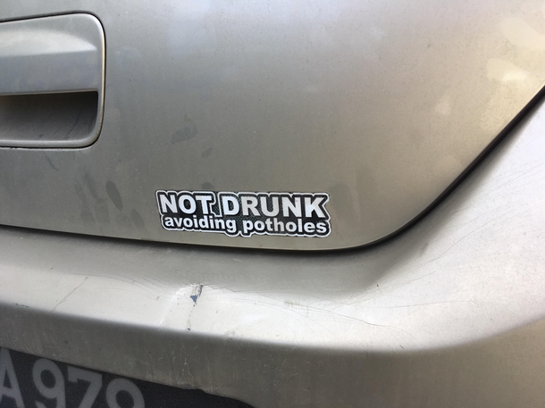 This bumpersticker in Barbados