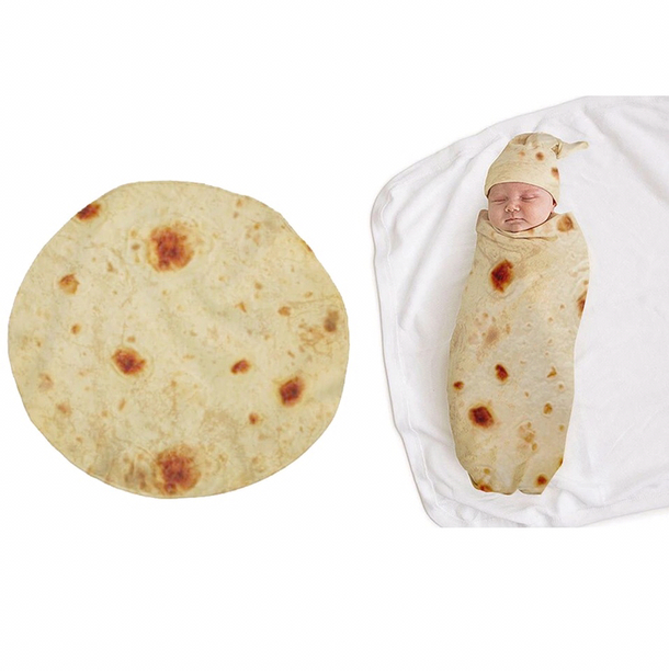 This burrito baby blanket
