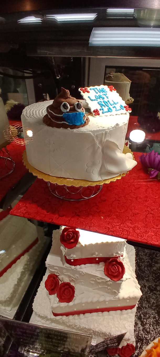 This cake at the grocery store that I work at