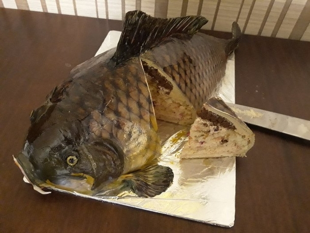 This cake seems a bit fishy