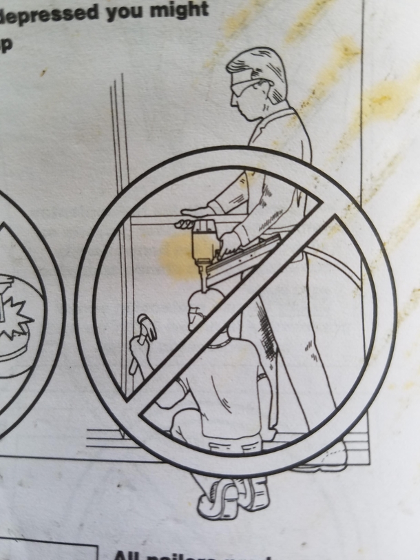 This came with my new nail gun Idk why I found this so humorous