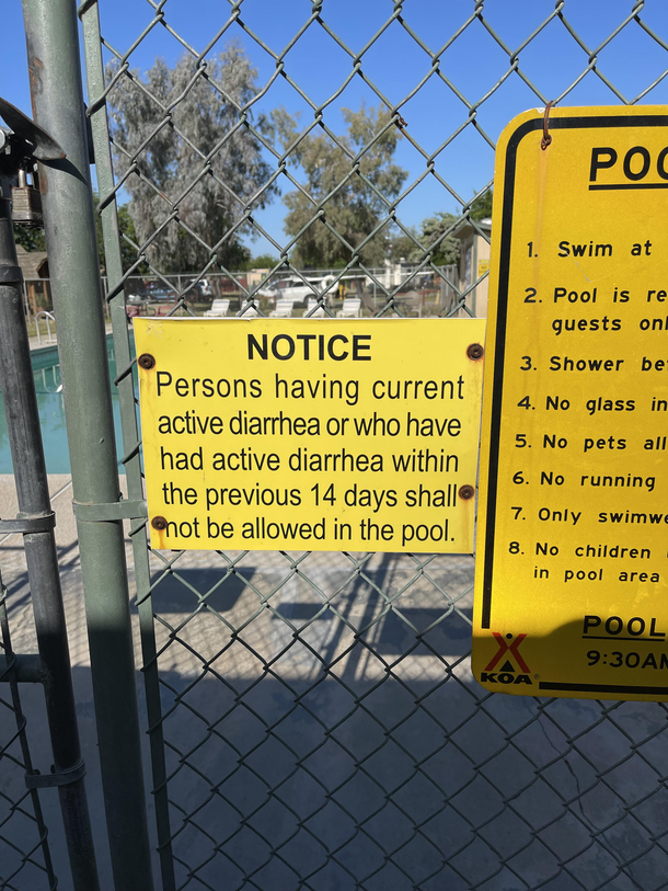 This campground is NOT putting up with your shit