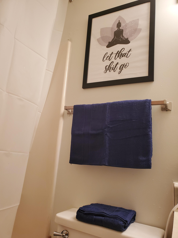This canvas print I found and put above my toilet