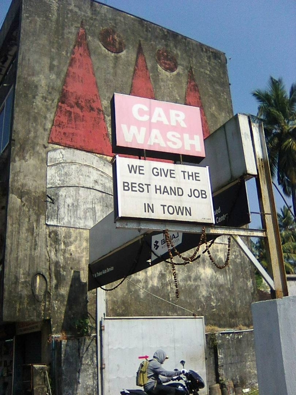 This car wash in my town