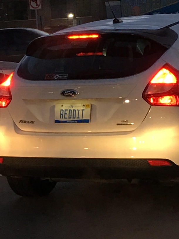 This cars license plate