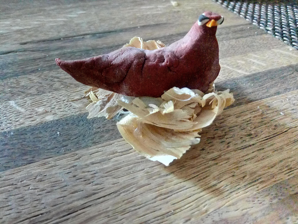 This chicken i made for a project in the rd grade