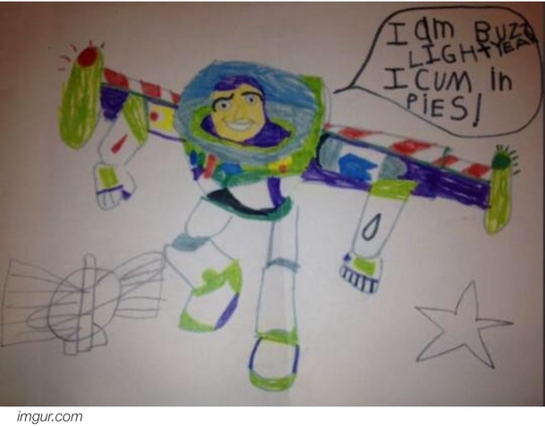 This child needs a spelling lesson Also I am now afraid to eat pie