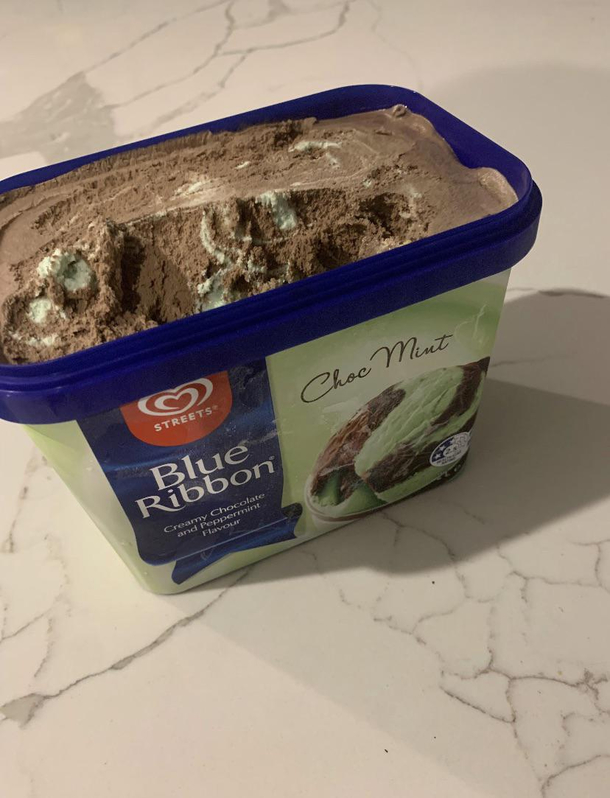 This choc mint icecream is bit misleading
