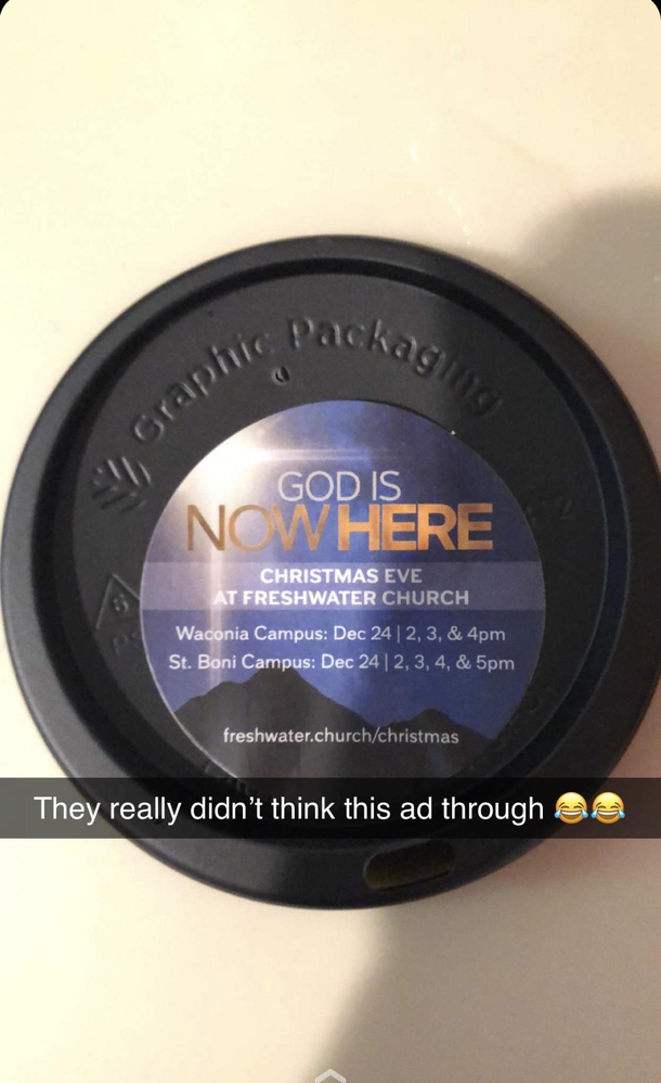 This church ad