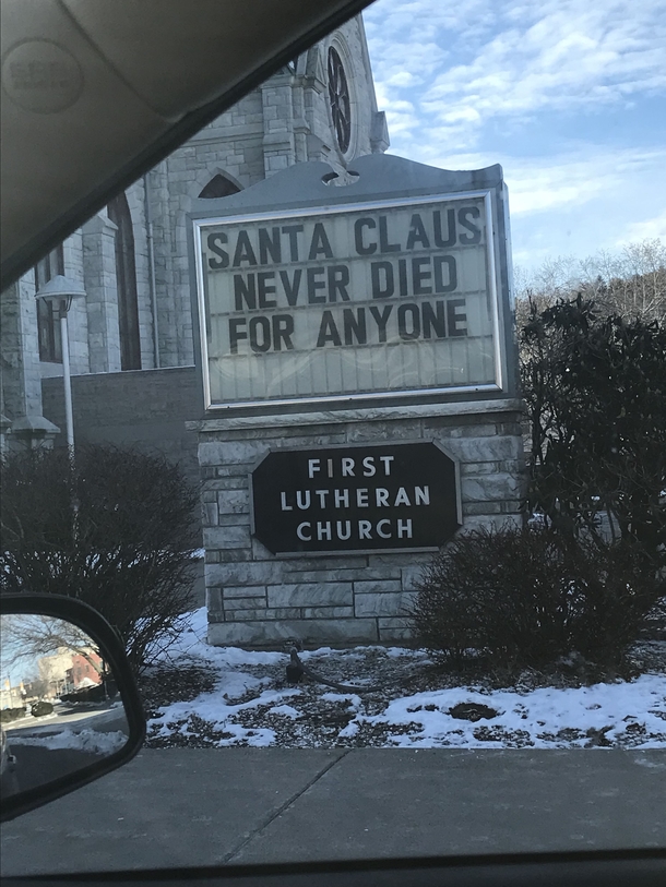 This church near my job does not fuck around