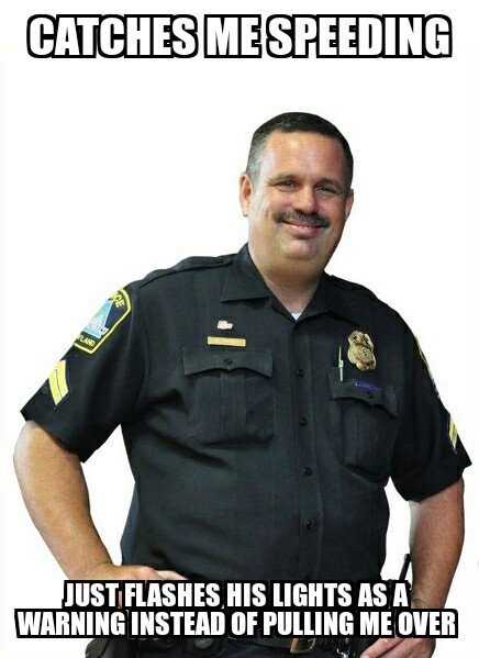 This cop showed mercy today
