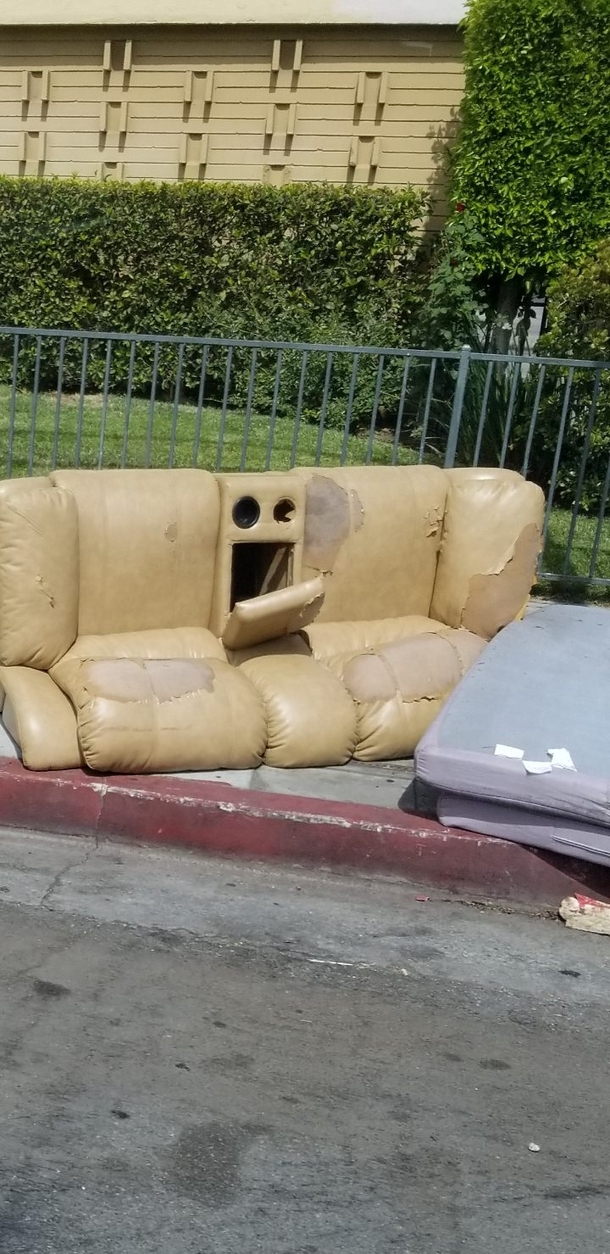 This couch has seen some shit