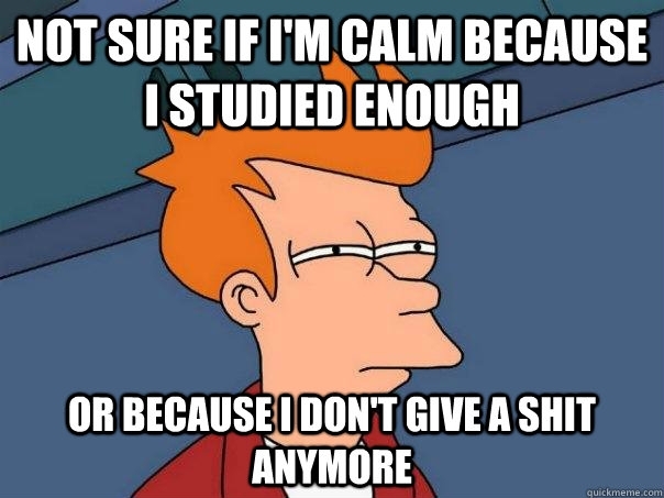 This couldnt be more true right before a midterm or final