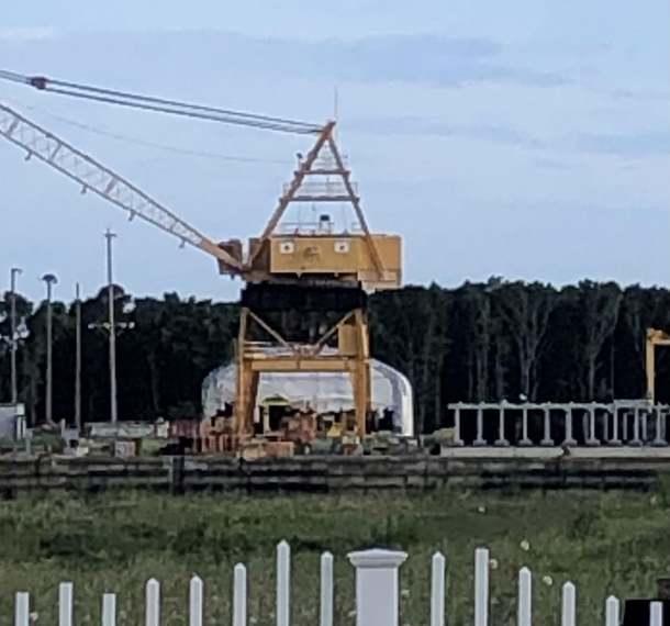 This crane has seen things
