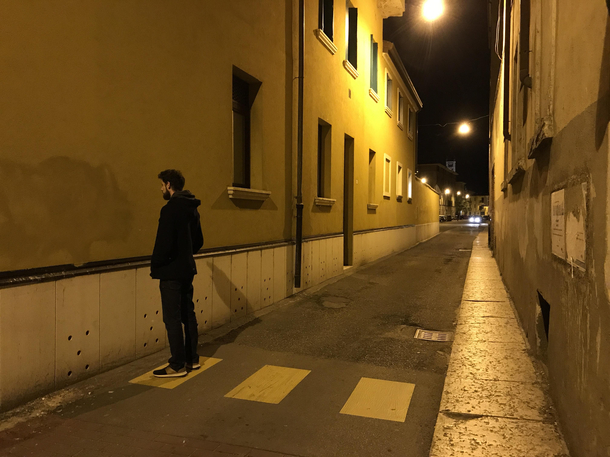 This crosswalk in Verona Italy
