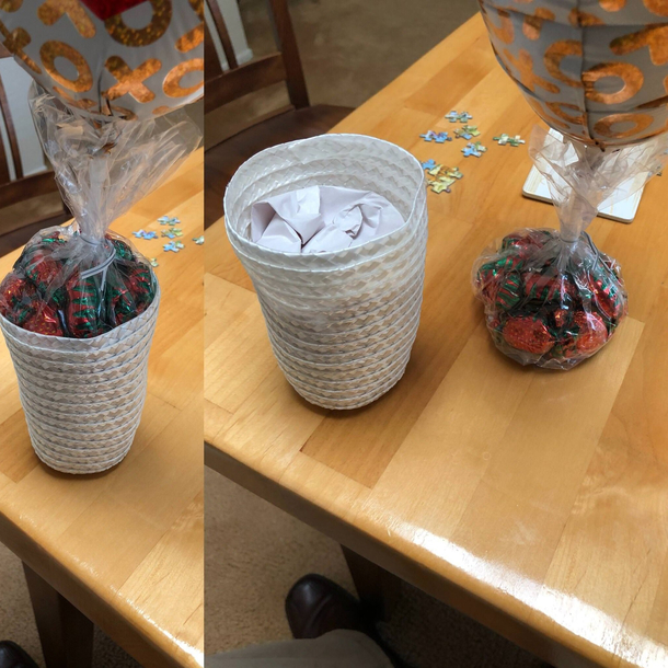 This cup full of candy