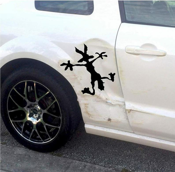 This decal is a cheap fix