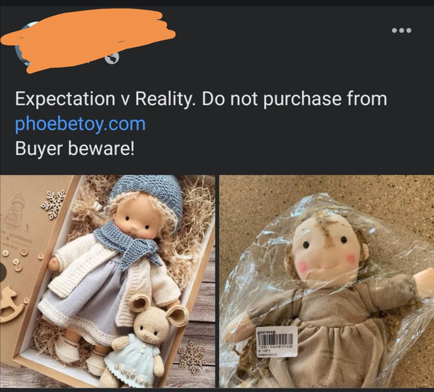 This  doll that my mother got online