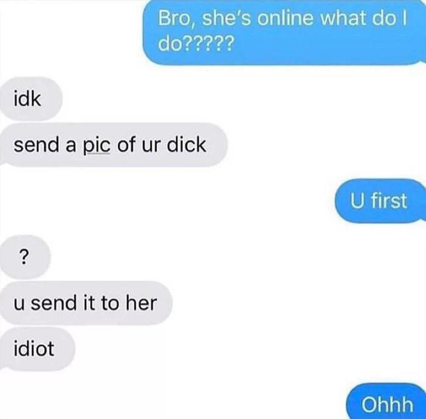 This dude idiot