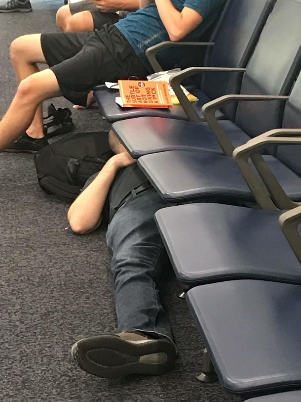This dude started reading his book and got inspired