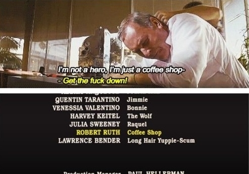 This excellent joke was hidden in the credits of Pulp Fiction