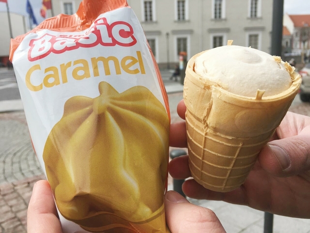 This extremely cheap Lithuanian ice cream cone