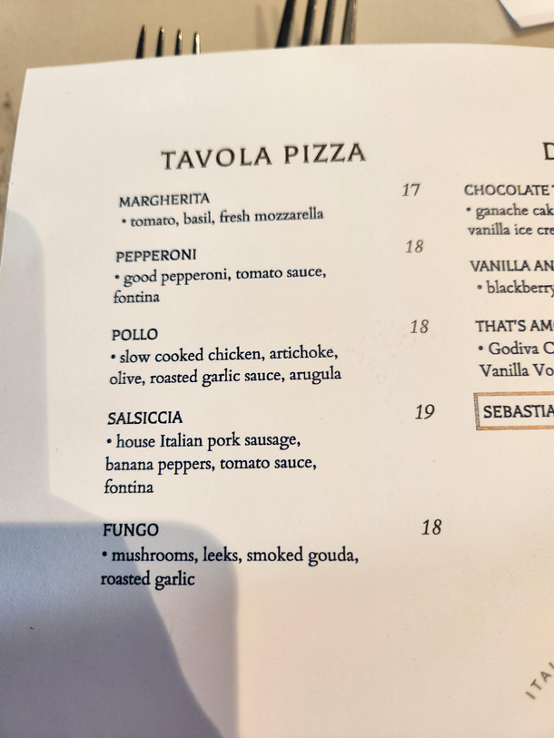 This fancy pizza restaurant in downtown Minneapolis only serves good pepperoni not that prepackaged crap lol