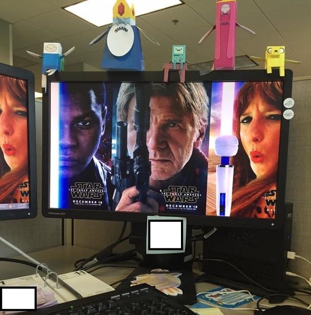 This girls desktop wallpaper at work Somebody is excited