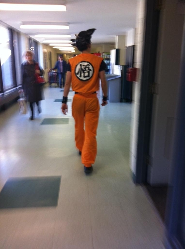 This guy at my school dresses up as goku and wanders the halls to give out life advice
