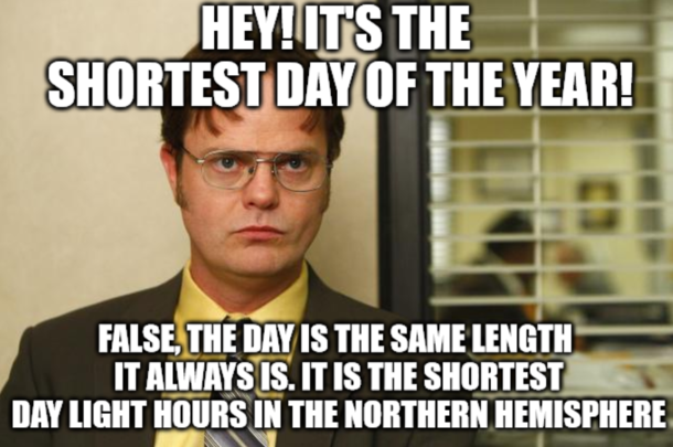 This guy at work is just waiting to bust this out every  months