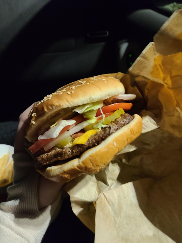 This guy got a picture perfect whopper