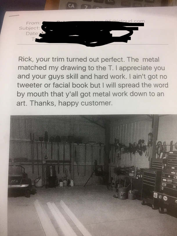 This guy loves my business