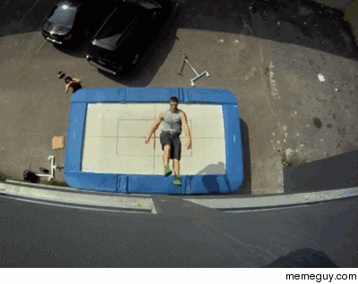 This guy makes trampolines cool again