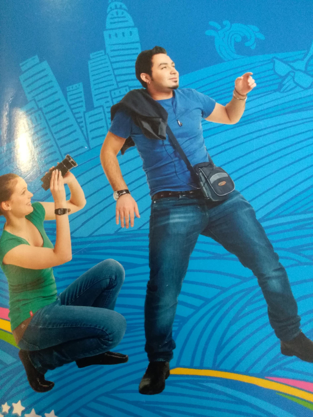 This guy on my english textbook making the most uncomfortable pose ever
