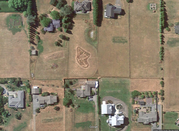 This guy pissed off his neighbor who had a giant back yard and a lot of free time