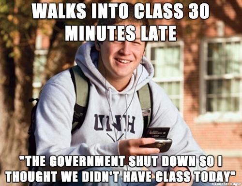 This guy strolled into a  lecture a few days ago