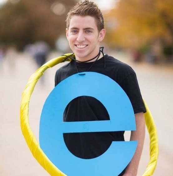 This guy was walking around campus really slowly yesterday