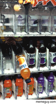This guy won the vending machine lottery