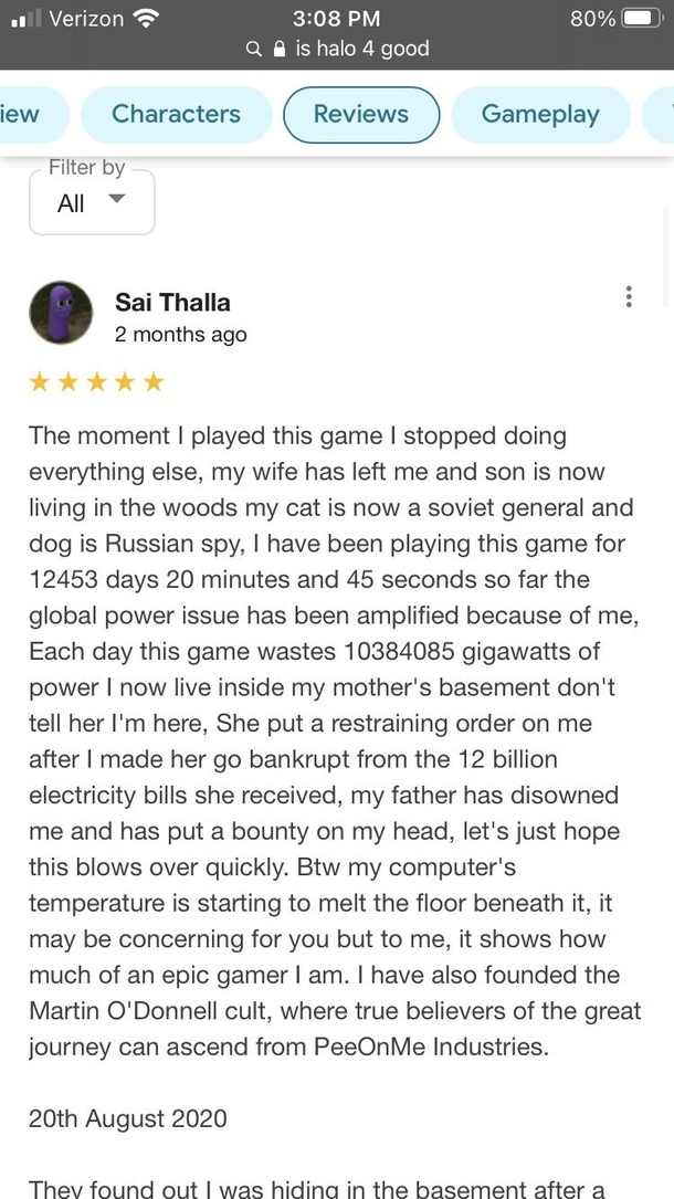 This halo review