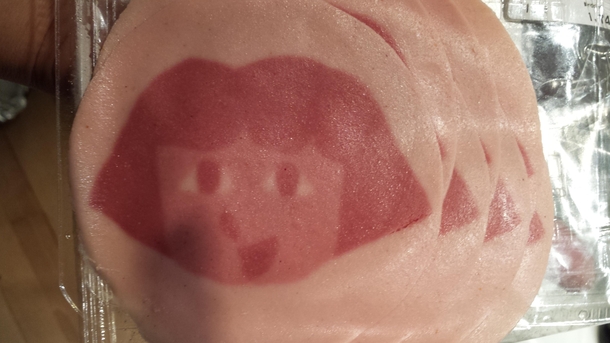 This ham from a Dutch supermarket has a face but it sure isnt Jesus