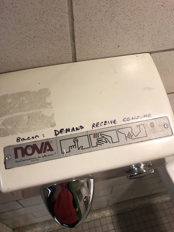 This hand dryer in my school