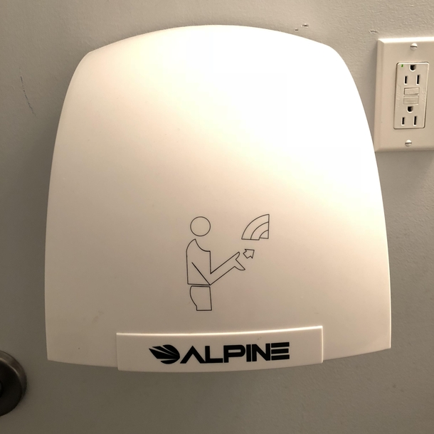 This hand dryer requires an upvote to turn on