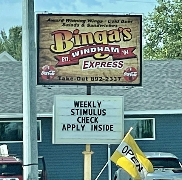 This help wanted sign