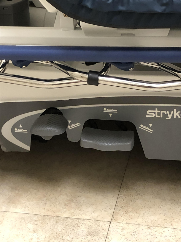 This hospital bed shows you how to do a jump